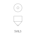 Pikkukuva 2 / 2: Auton polttimo 12V 3W SV8.5 11x43 kpl