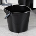 Miniatyrbillede 2 af 8: Sort plastspand 10 l