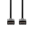 Pikkukuva 2 / 3: High Speed ​​HDMI ™ Kaapeli Ethernet | HDMI™ liitin | HDMI™ liitin | 4K@30Hz | ARC | 10.2 Gbps | 15.0 m | Pyöreä | PVC | Musta | Label