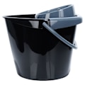 Miniatyrbillede 3 af 9: Moppespand med vride, plast, sort, 14 l