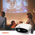 Miniatyrbillede 2 af 9: Full HD 1080P LCD-projektor med Bluetooth White