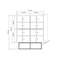 Miniatyrbillede 5 af 5: Multi Purpose Cabinet Quantum Solo - Mosaik