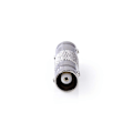 Miniatyrbillede 3 af 5: BNC-adapter | BNC Hun | BNC Hun | Nikkelplateret | 50 Ohm | Lige | Metal | Sølv | 10 stk. | Konvolut