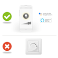 Miniatyrbillede 4 af 5: SmartLife LED Glødepære | Wi-Fi | E14 | 400 lm | 5 W | Varm Hvid | 2700 K | Glas | Android™ / IOS | Stearinlys | 1 stk.