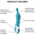 Pikkukuva 5 / 5: Satisfyer - Amazing 2 Aspot Vibrator Turquoise