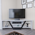Miniatyrbillede 1 af 8: TV Stand Sares - Hvid, Sort