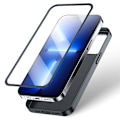 Miniatyrbillede 4 af 9: Cover til iPhone 13 Pro, bag- og frontcover + hærdet glas, sort