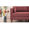 Miniatyrbillede 4 af 8: 2-Sæder Sofa Bella Sofa Til 2 Pr - Claret Rød