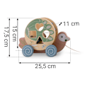 Miniatyrbillede 8 af 9: Trætræklegetøj Parrot NK-854 Nukido
