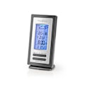 Miniatyrbild 6 av 9: Väderstation | Inomhus & utomhus | Inklusive trådlös vädersensor | Väderprognos | Tidsdisplay | LCD-skärm | Alarmklockfunktion
