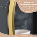 Miniatyrbillede 6 af 10: Badeværelsesspejl Med Led Rundt Vægspejl Ø50 Cm, Memory Funktion, Ip44, Til Stue & Soveværelse, Guld, Aluminium