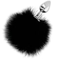 Pikkukuva 1 / 6: Darkness - Extra Anal Butt Plug Häntä Musta 7 cm