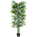Miniatyrbillede 10 af 10: Kunstig Plante 180 Cm Kunstig Bambus Træ Med Plantekasse, Vildledende Ægte Stueplante, Grøn