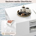 Miniatyrbillede 4 af 5: Træ sofabord med opbevaring &amp; åbne rum stuebord sidebord sofabord hvid