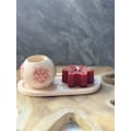 Miniatyrbillede 1 af 2: stearinlyssæt (3 stk) julelyssæt 6