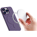 Pikkukuva 2 / 6: Punottu kotelo iPhone 15:lle MagSafe Woven Case -kuorella, violetti