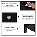 Miniatyrbillede 4 af 5: Sengebord 2-lags natkommode moderne natbord med skuffe sort