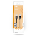 Miniatyrbillede 3 af 3: USB-kabel | USB 3.2 Gen 1 | USB-A Han | USB-A Han | 5 Gbps | Nikkelplateret | 2.00 m | Runde | PVC | Sort | Box