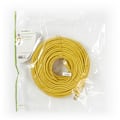 Miniatyrbillede 3 af 3: CAT5e netværkskabel | SF/UTP | RJ45 Han | RJ45 Han | 20.0 m | Runde | PVC | Gul | Plastikpose