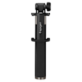 Miniatyrbillede 2 af 8: Højkvalitets teleskopisk Selfie stick 18-77cm sort