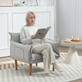 Pikkukuva 3 / 10: 2-in-1-nojatuoli, lepotuoli pehmusteella, lattiatuoli säädettävällä selkänojalla, pehmustettu pehmustettu nojatuoli, yhden hengen nojatuoli olohuonees