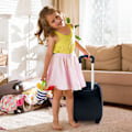 Miniatyrbillede 5 af 5: 2-piece children's luggage monsterbillede rejsekuffert børnekuffert + rygsæk sort