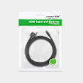 Miniatyrbillede 5 af 6: Audio Video kabel microHDMI - HDMI 2.0 1m sort
