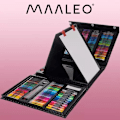 Miniatyrbillede 9 af 11: Malersæt i kuffert - 208 stk Maaleo 21645