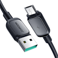 Pikkukuva 1 / 9: MicroUSB - USB-kaapeli 2.4A 480Mbps 2m musta