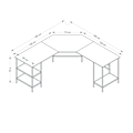 Miniatyrbillede 6 af 6: Study Desk Power L - 8538 - Dore