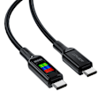 Miniatyrbillede 3 af 7: USB-C - USB-C kabel 100W med display 1,2m sort