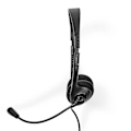 Pikkukuva 4 / 9: PC-headset | On-Ear-Kuulokkeet | Stereo | USB Type-A / USB Type-C™ | Kokoontaitettava Mikrofoni | Musta