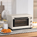 Pikkukuva 10 / 10: Miniuuni 21L pizzauuni miniuuni leivinpelti grilli ritilä murupelti 1400W pöytäuuni 1h ajastin 100-230°C metallikerma