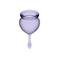 Miniatyrbillede 4 af 4: Satisfyer - Feel Good Menstruationskop Lilla 15 + 20 Ml