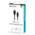 Miniatyrbillede 2 af 2: USB-C til Lightning kabel 30 cm sort