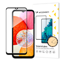 Miniatyrbillede 1 af 9: 9H Fuldlim hærdet glas med sort ramme til Samsung A15 / A15 5G