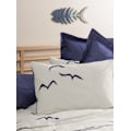 Miniatyrbillede 2 af 3: Ranforce Single Quilt Cover Set Larum - Mørkeblå