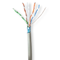Pikkukuva 1 / 2: Verkkokaapeli | CAT6 | Säikeinen | F/UTP | CCA | 305.0 m | Sisäkäyttöön | Pyöreä | PVC | Harmaa | Pakkaus