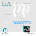 Miniatyrbild 3 av 9: SmartLife Julbelysning | Istapp | Wi-Fi | Kall Vit | 400 LED's | 8.00 m | Android™ / IOS