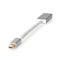 Pikkukuva 4 / 6: Mini DisplayPort kaapeli | DisplayPort 1.2 | Mini DisplayPort Uros | DisplayPort Naaras | 21.6 Gbps | Kullattu | 0.20 m | Pyöreä | Punottu | Hopea | L