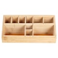 Miniatyrbillede 5 af 6: Organizer med 10 rum i bambustræ til make-up og make-up