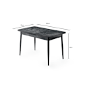 Miniatyrbild 5 av 5: Utdragbart matbord Ay - 1182