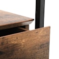 Miniatyrbillede 5 af 6: Sidebord, Sidebord i hærdet glas med skuffe og hylde, sengebord