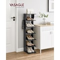 Miniatyrbillede 6 af 7: Slankt skostativ, smal skoopbevaringsorganer, 6-lags skostativ, til små rum, entre