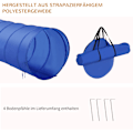 Miniatyrbild 6 av 10: Hundagilityträningsutrustning, Hundagilityset, Hundagilitykurs, Inklusive Tunnel, Slalomstavar, Häckstavssats, Startfält, Blå + Gul