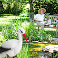 Miniatyrbillede 5 af 9: Havefigur stork