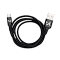 Miniatyrbild 4 av 9: Stark flätad kabel USB microUSB 2.4A 1m svart