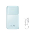 Pikkukuva 1 / 9: Virtapankki näytöllä 10 000 mAh 22,5 W Comet Series + USB-A - USB-C kaapeli 0,3 m sininen