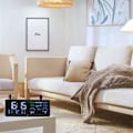 Miniatyrbild 3 av 8: Bakgrundsbelyst trådlös väderstation med utomhussensor, termometer, barometer, klocka