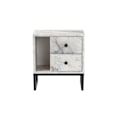 Miniatyrbillede 5 af 8: Natbord Glimmer - Fressia Marble, Sort
